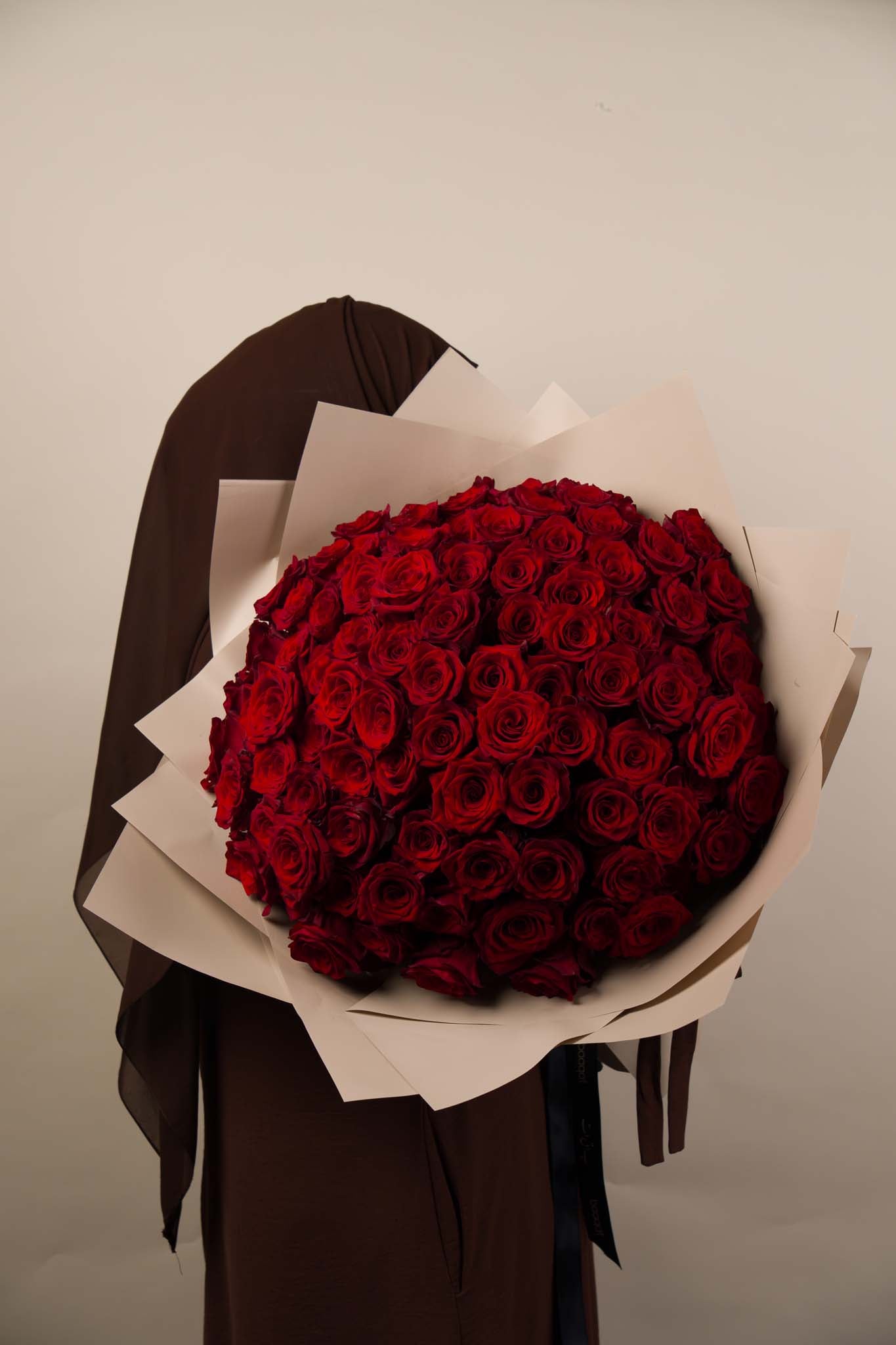 101 Red Roses Brown Wrap Bouquet