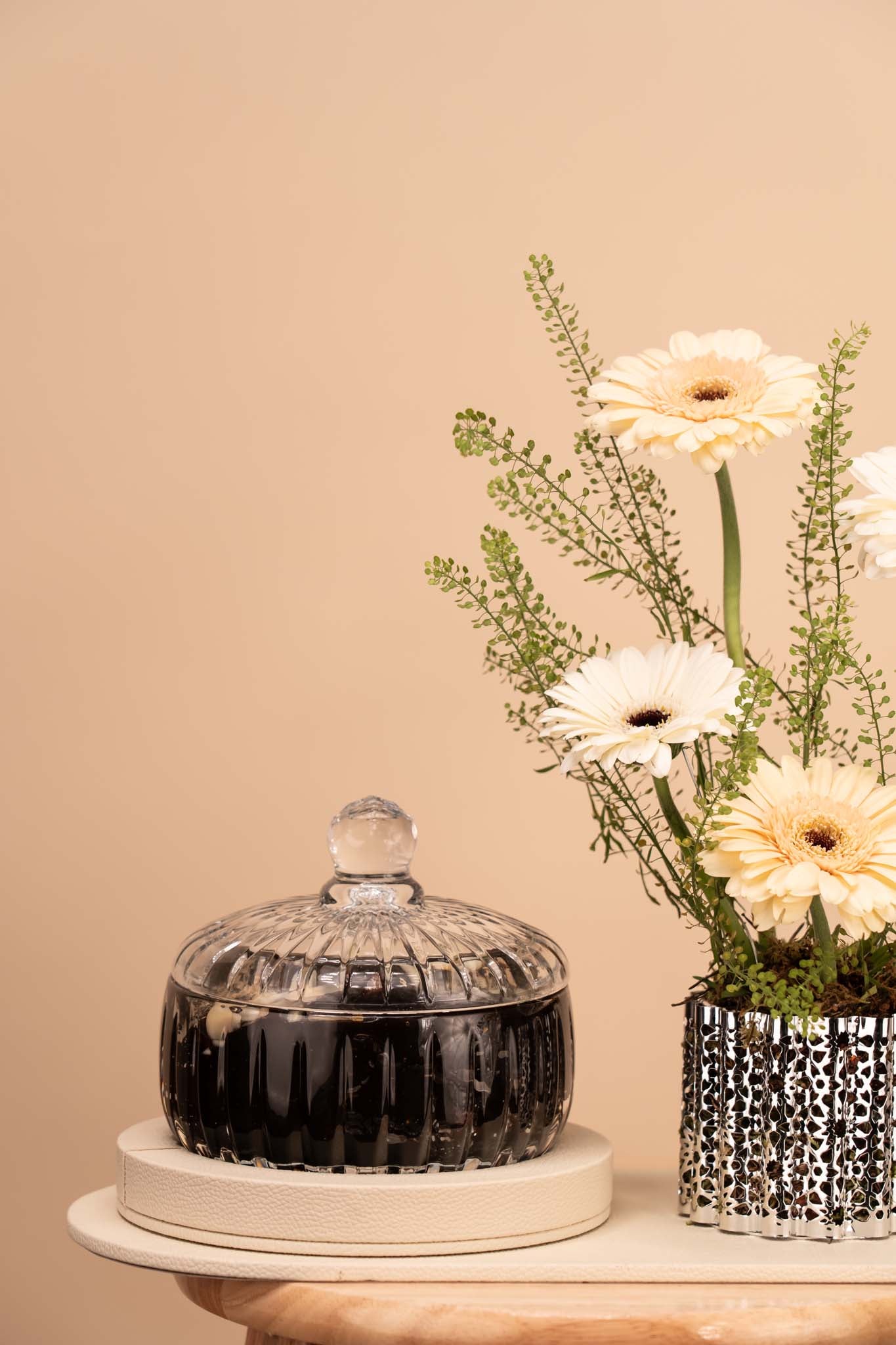 Ivory Gerbera Vase