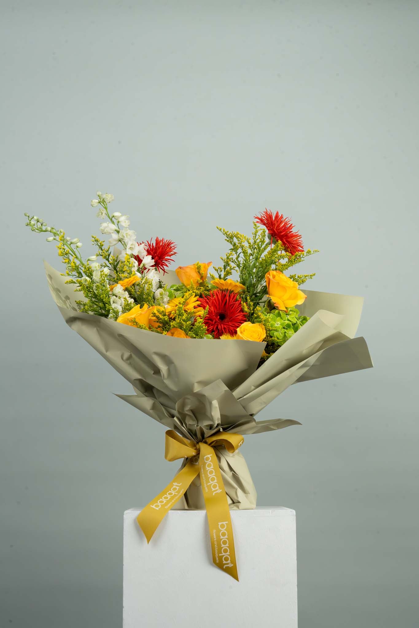 Golden Ember Flower Bouquet