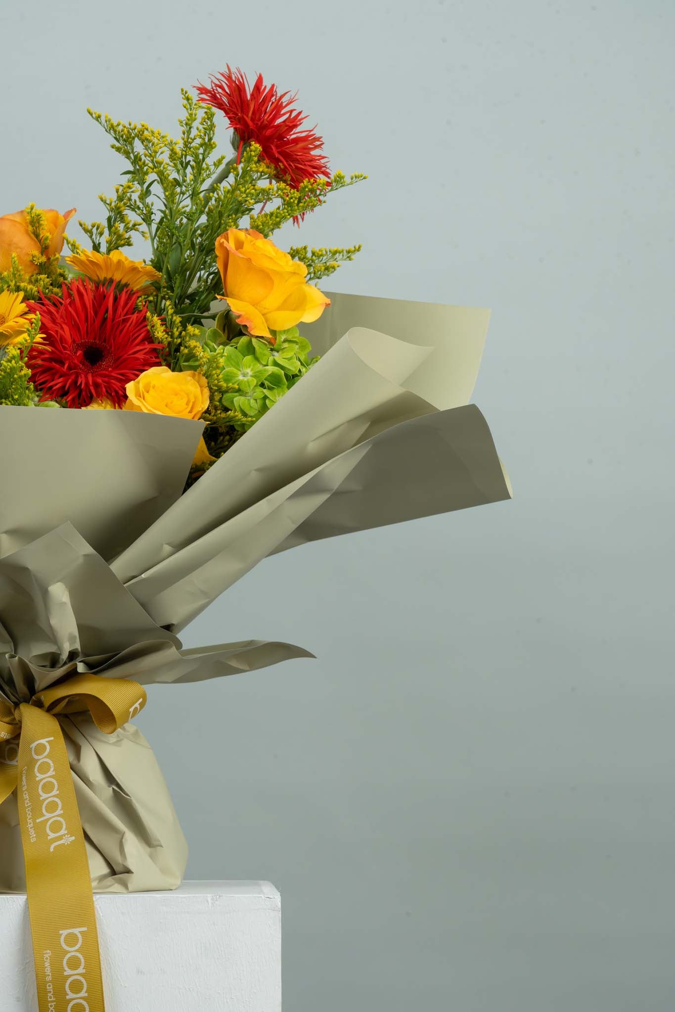 Golden Ember Flower Bouquet