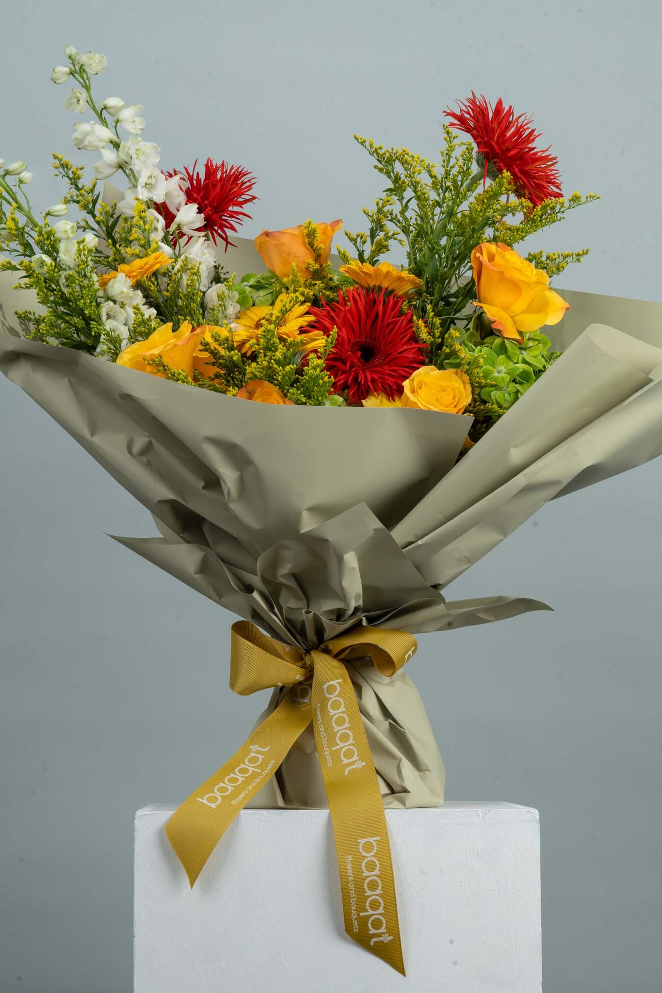Golden Ember Flower Bouquet