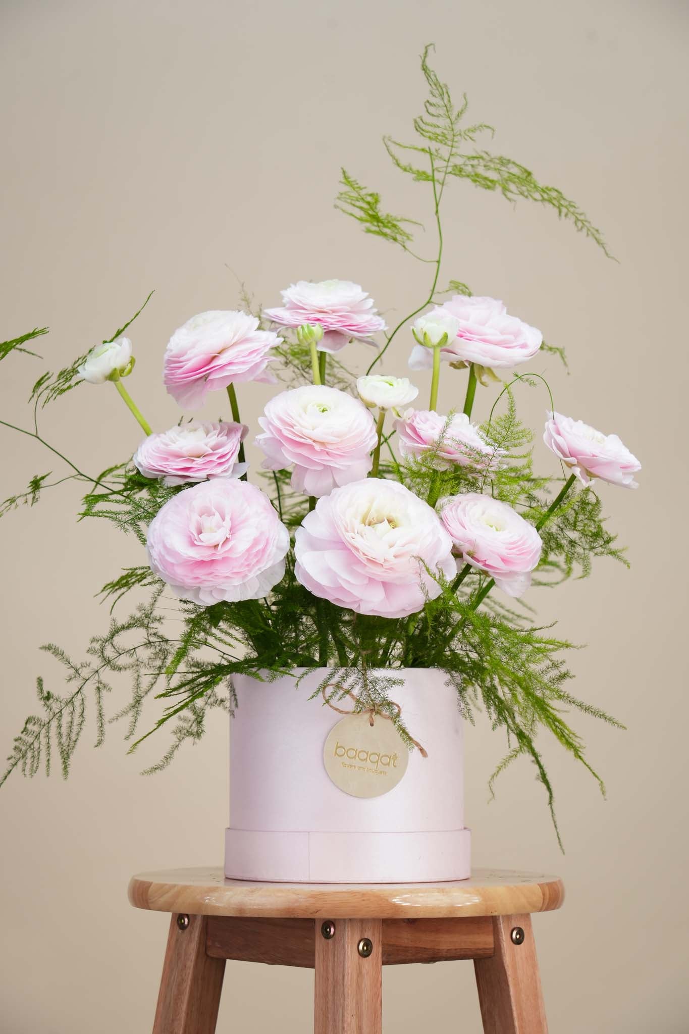Blush Ranunculus Flower Box