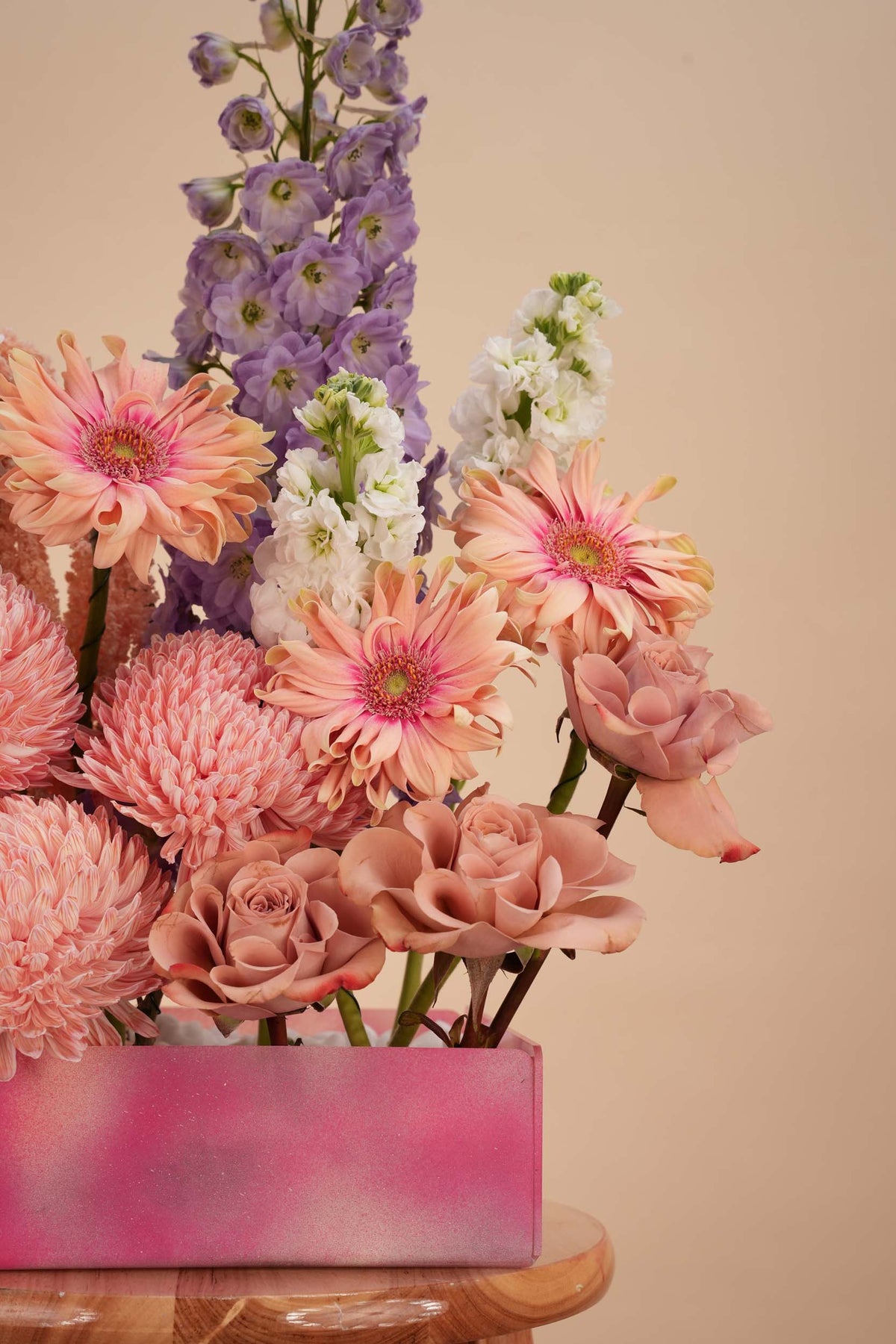 Blush Whisper Floral Tray