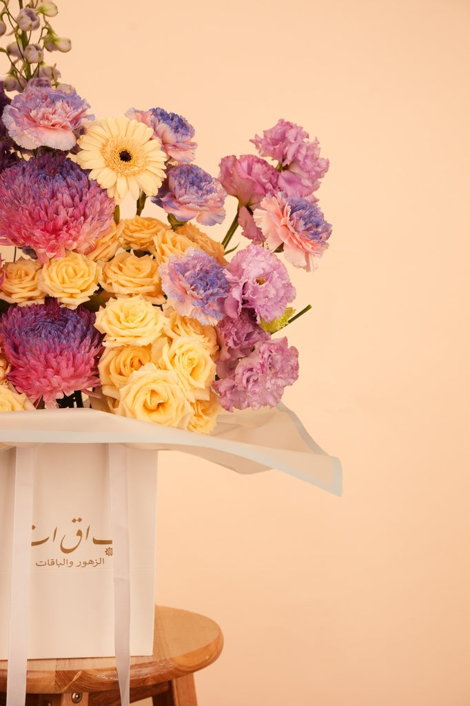 Lavender Elegance Flower Bag