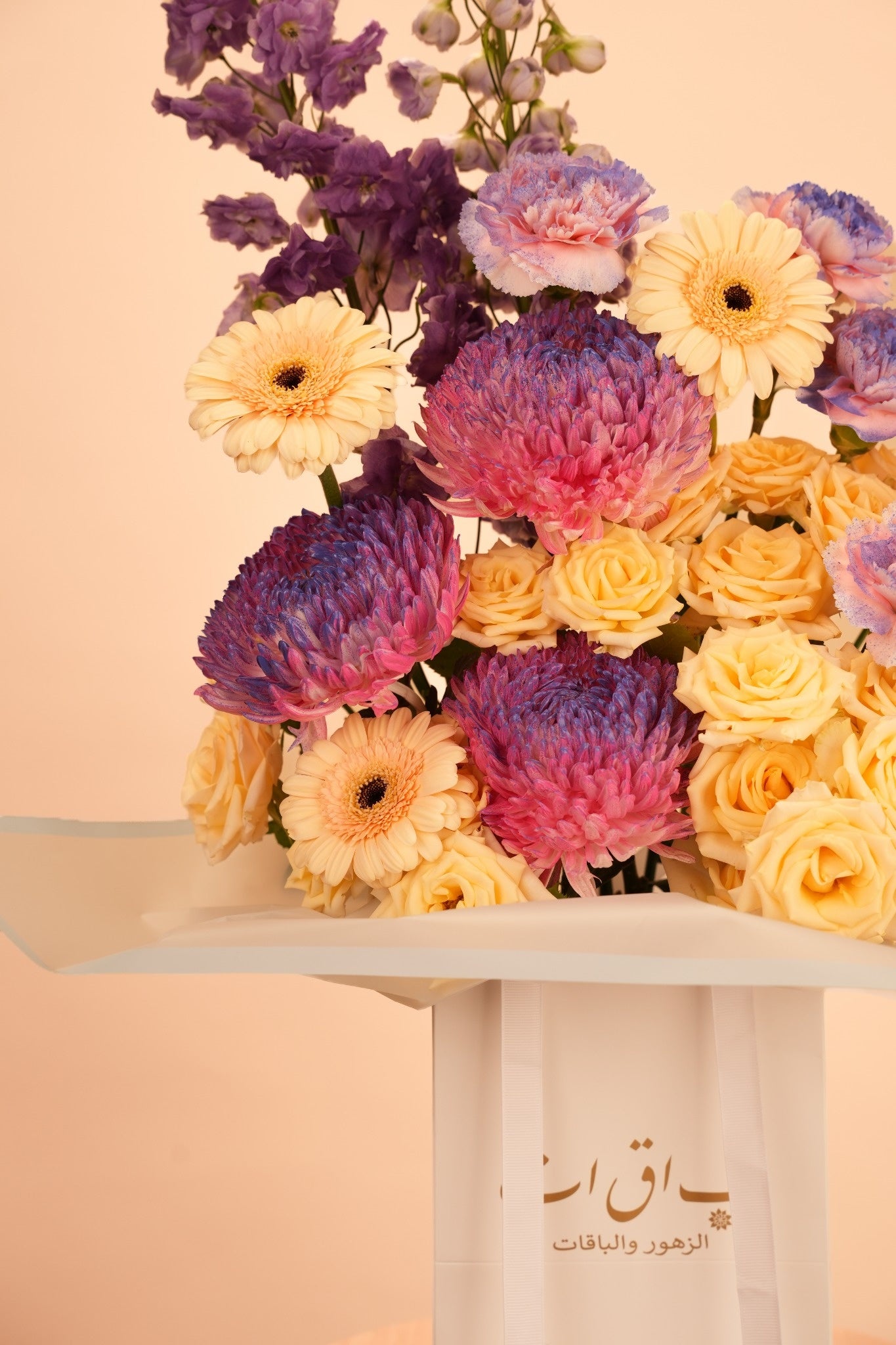 Lavender Elegance Flower Bag
