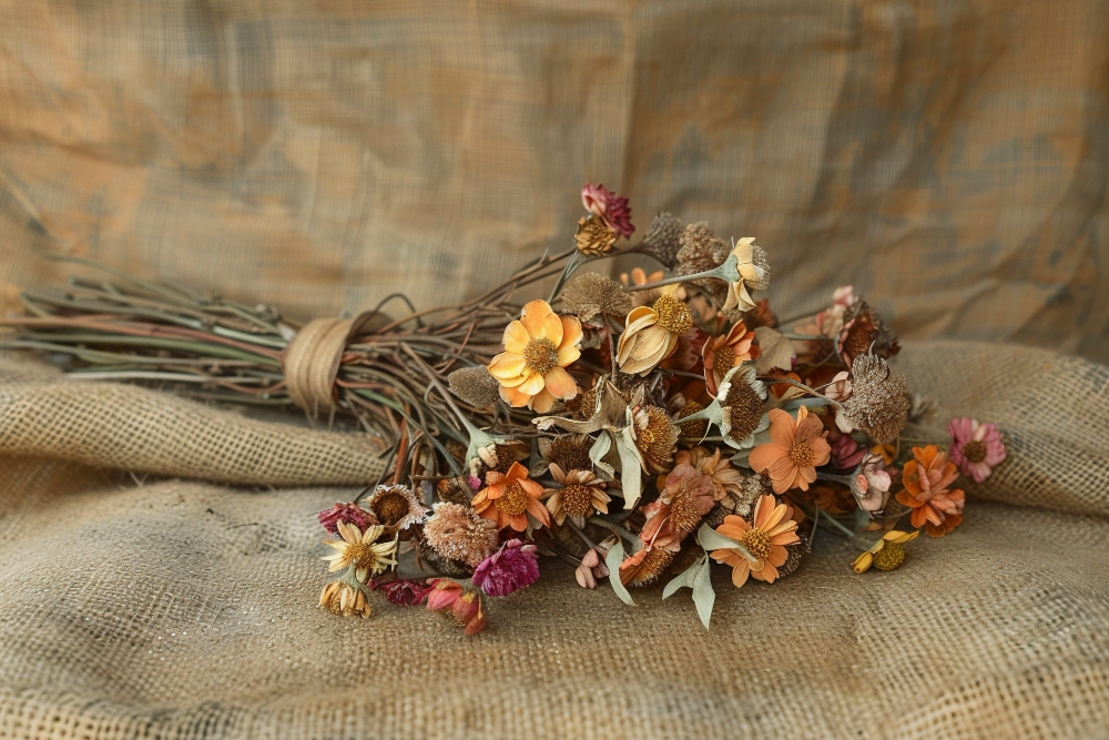how to dry dead flowers, dried flower arrangement, DIY potpourri with dead flowers, pressed flowers from dead flowers, What to do with dead flowers, Reuse old flowers, How to dry dead flowers, DIY potpourri with dead flowers, Eco-friendly ways to upcycle flowers